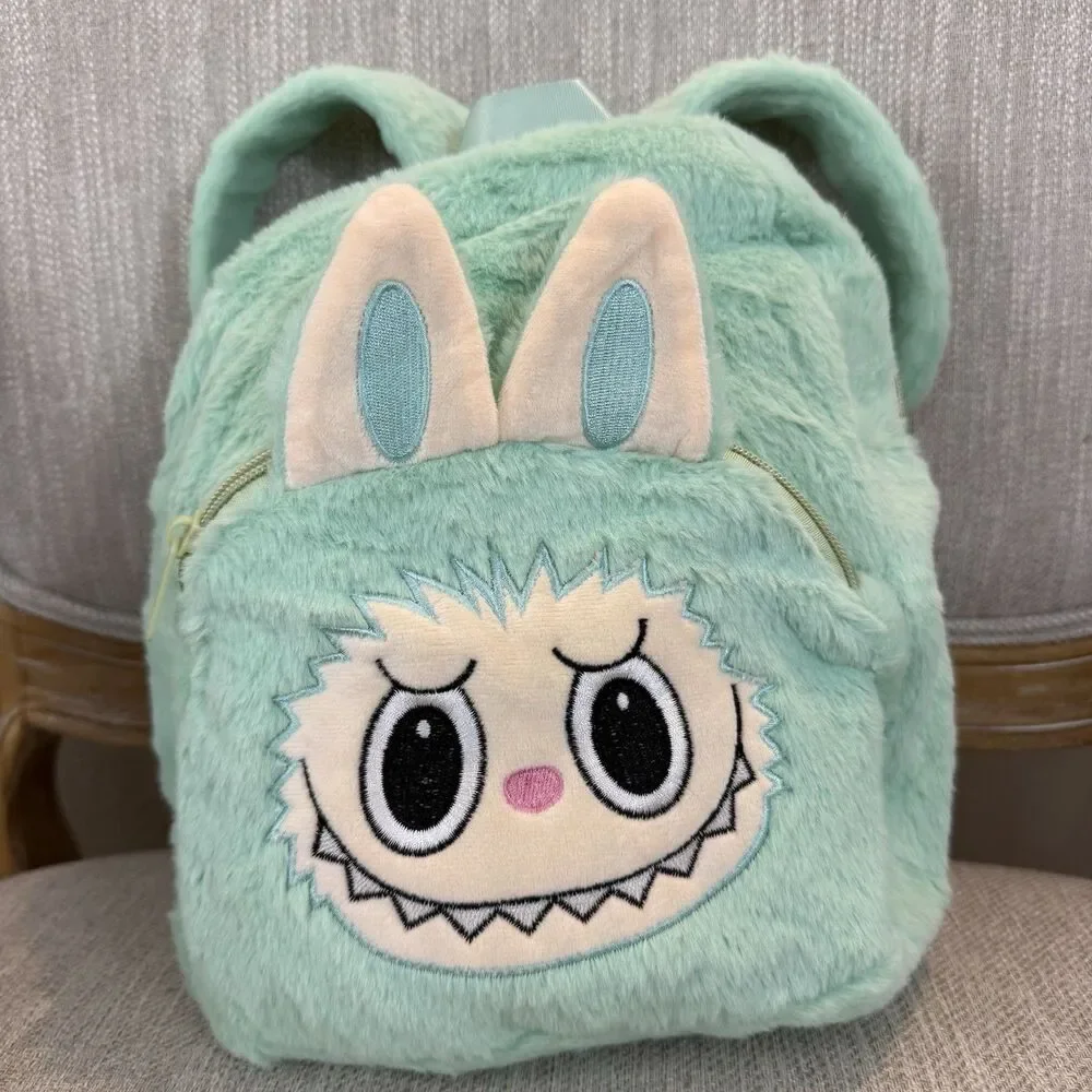 Plush Mint mini–Monster Cartoon Backpack Kawaii aesthetic cute novelty bag